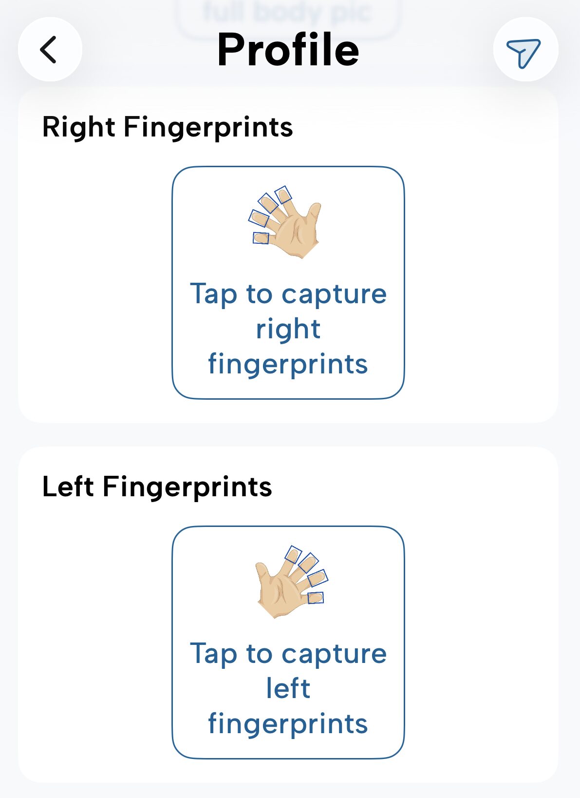(Fingerprint Scan on iPhone Step 2: Scan Index, Middle, Ring, and Pinky) (Fingerprint Scan on iPhone Step 2: Scan Index, Middle, Ring, and Pinky)